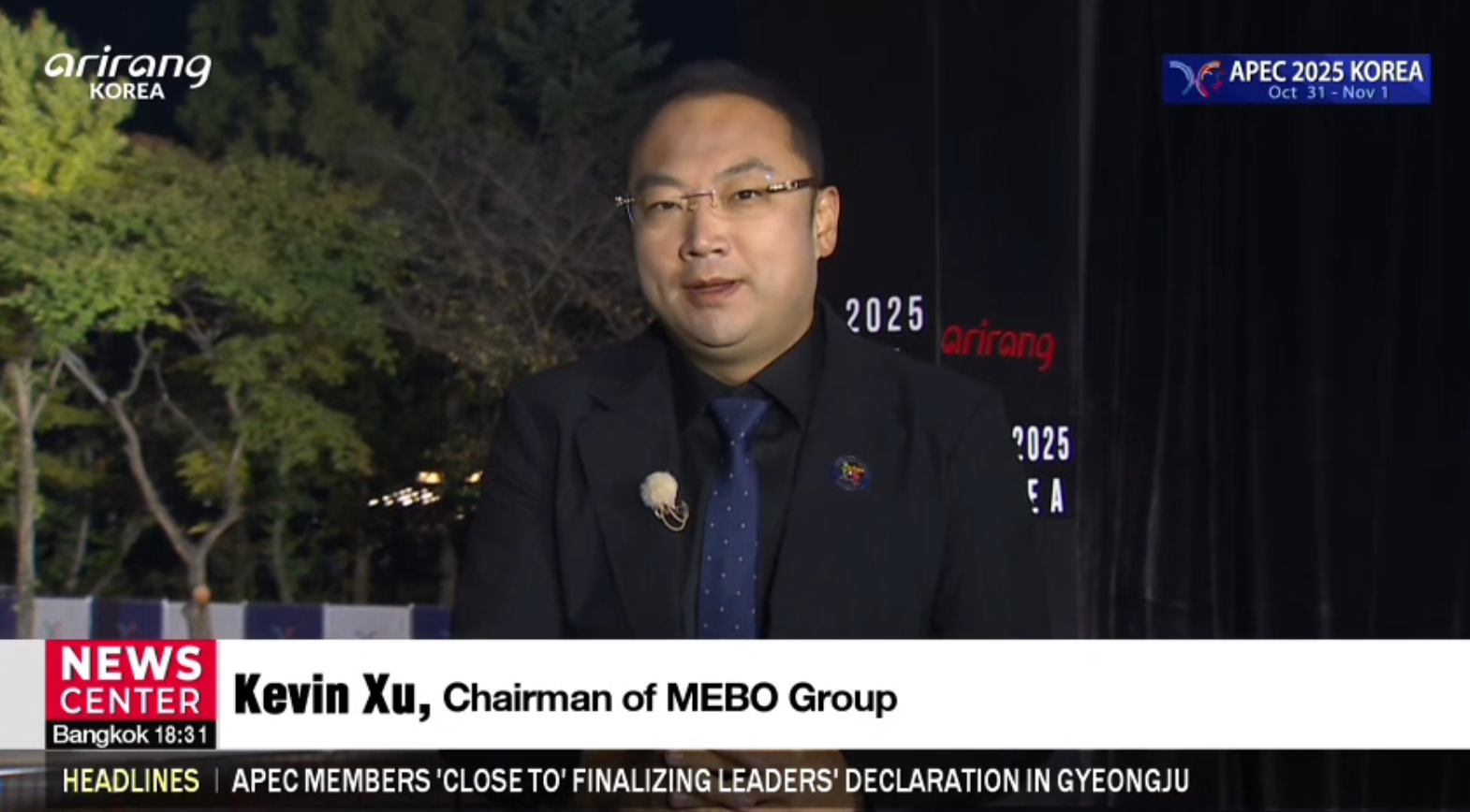 美寶集團(tuán)董事局主席徐鵬APEC峰會(huì)期間接受多家國(guó)際媒體專訪